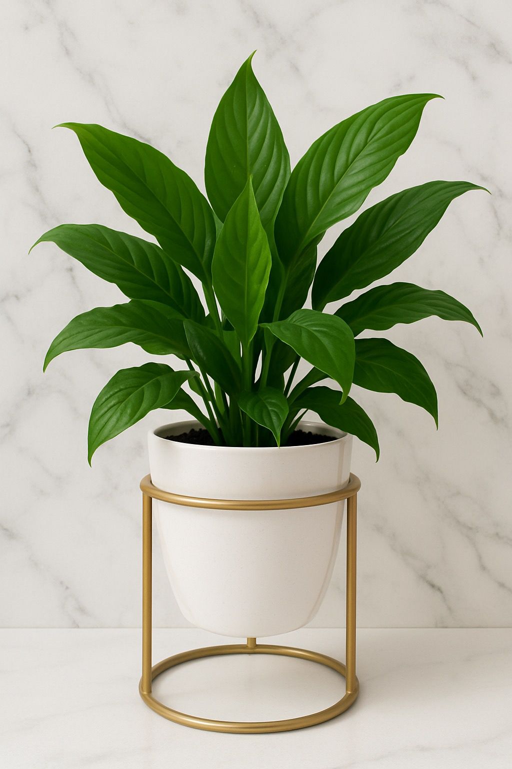 White Table Top Pot