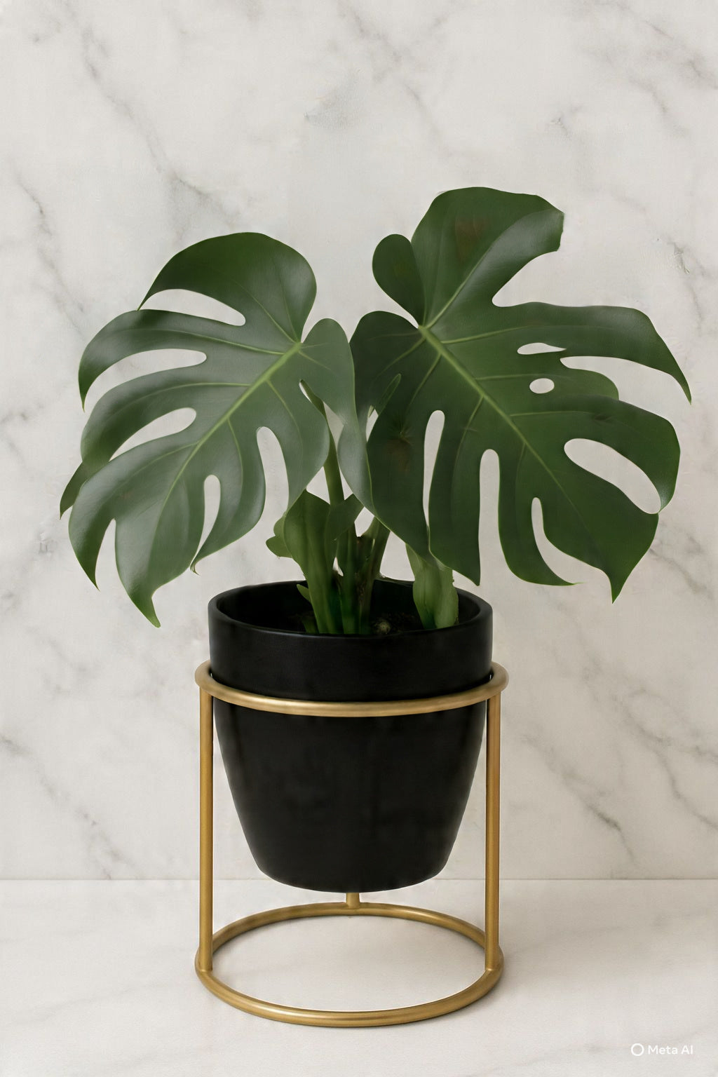 Black Table Top Pot